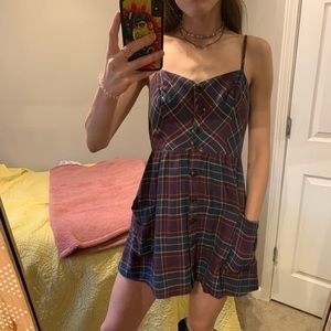 Plaid mini dress!